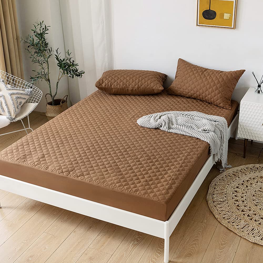 for Kids Adults, Washable Hypoallergenic Mattresses cover Fit Up To 6-12 inch Deep Pocket Queen & King Size
