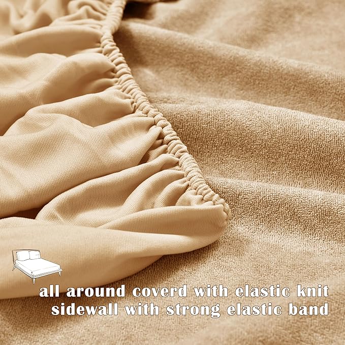 Washable Hypoallergenic Mattresses Cover Fit Up To 6-12 inch Deep Pocket Queen & King Size