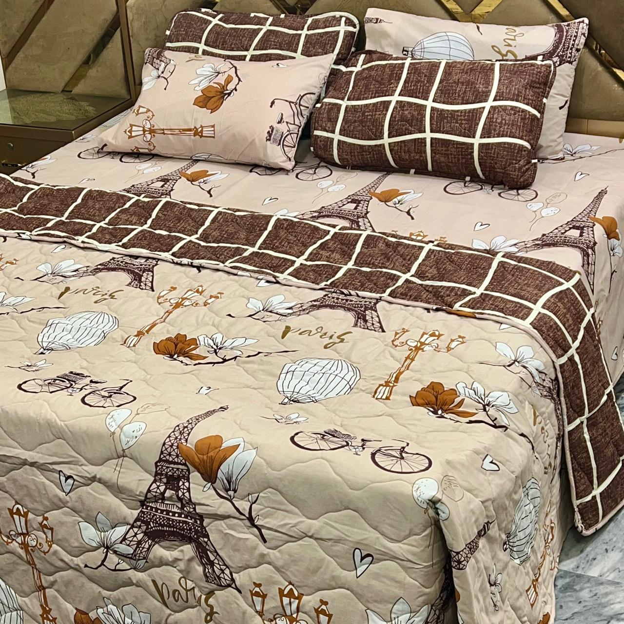 6 PCs Cotton Quilted Comforter Set CS.01