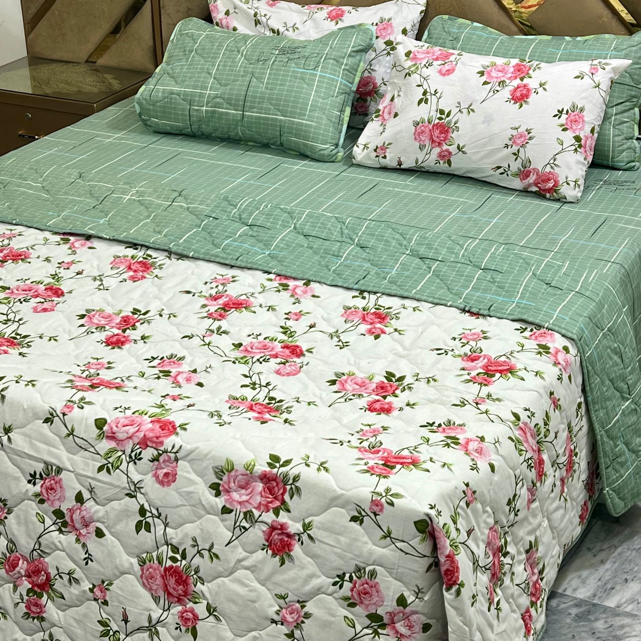6 PCs Cotton Quilted Comforter Set CS.01